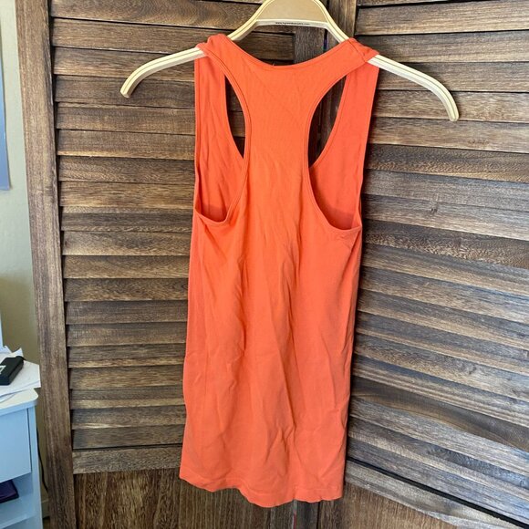 C'est Moi Bamboo 1x1 Rib Racer Back Top Mandarin - Picture 2 of 2